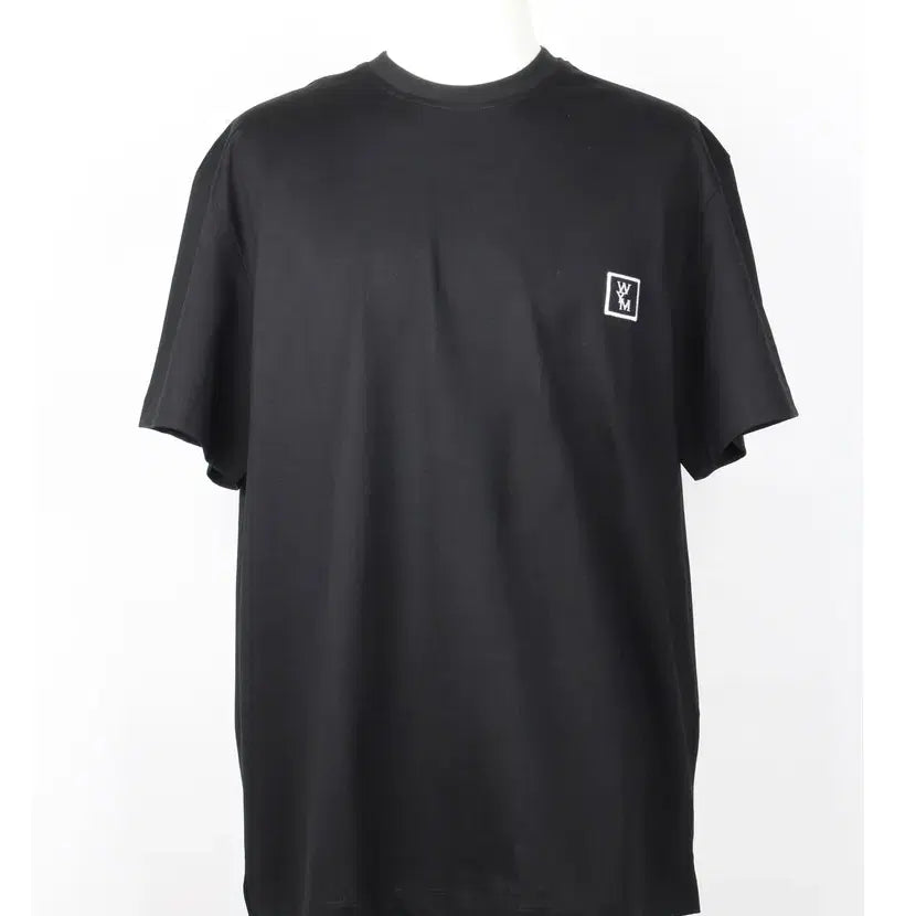 [BUNJANG] Wooyoungmi Cotton Back Logo T-Shirt Black / 우영미 코튼 백로고 반팔 티셔츠 블랙 46(95)