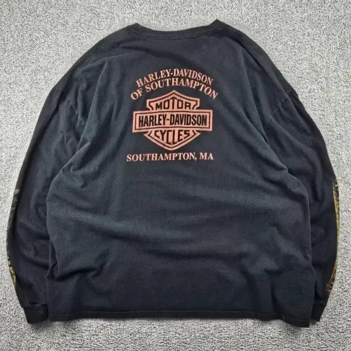 [BUNJANG] Harley-Davidson Massachusetts Southampton Long Sleeve T-Shirt 4XL / [4XL] 할리데이비슨 매사추세츠 사우스햄튼 롱 슬리브