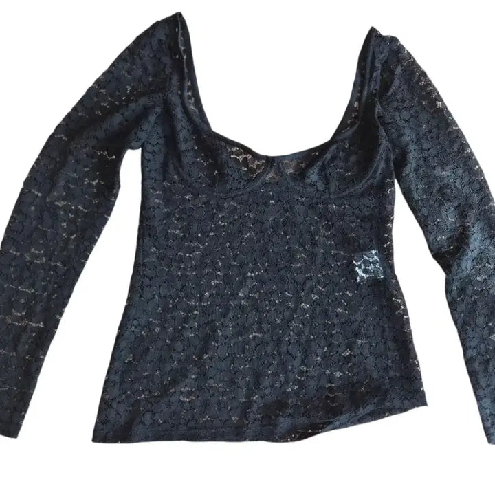 [BUNJANG] Chanel 21/22 Cruise Collection Floral Lace Long Sleeve Top / 샤넬 21/22 크루즈 컬렉션 플로럴 레이스 롱 슬리브 탑