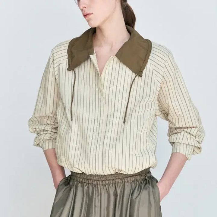[BUNJANG] LATT BY T latt Drawstring Shirt / 한섬 26ss신상 latt 래트바이티 래트 드로우스트링 셔츠 55