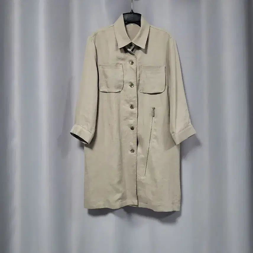 [BUNJANG] 100% Linen Long Jacket / 린넨100 롱자켓