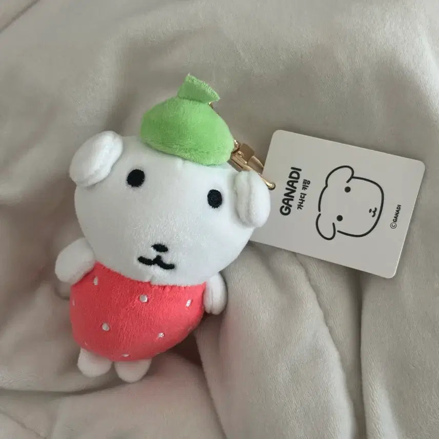 [BUNJANG] Strawberry Ganady Keyring Doll / 딸기 가나디 키링 인형