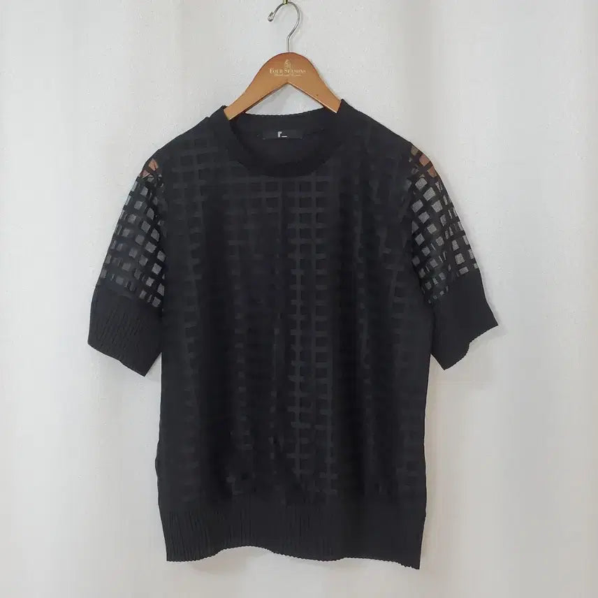[BUNJANG] Renoma Black Blouse Free Size / 레노마 블라우스 free 새옷수준