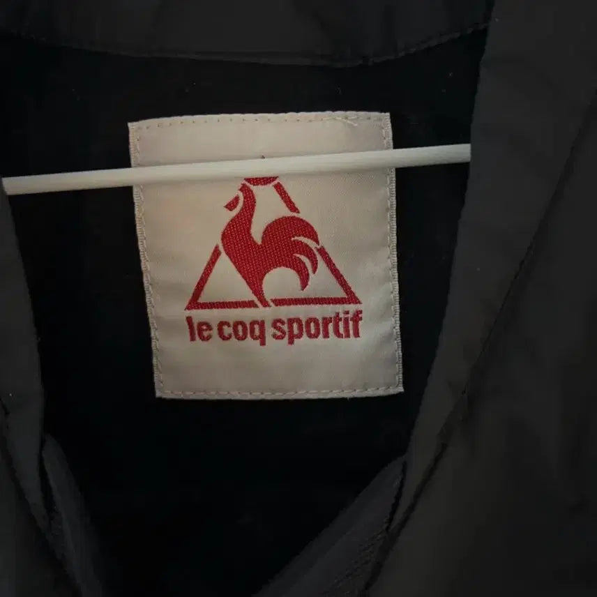 [BUNJANG] Le Coq Sportif Black/Orange Windbreaker Pullover / 르꼬끄 블랙/오렌지 바람막이 풀오버