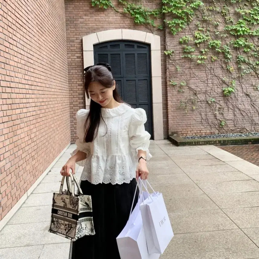 [BUNJANG] Bicyne Yodel Blouse / [오늘만]바이씨니 요들블라우스