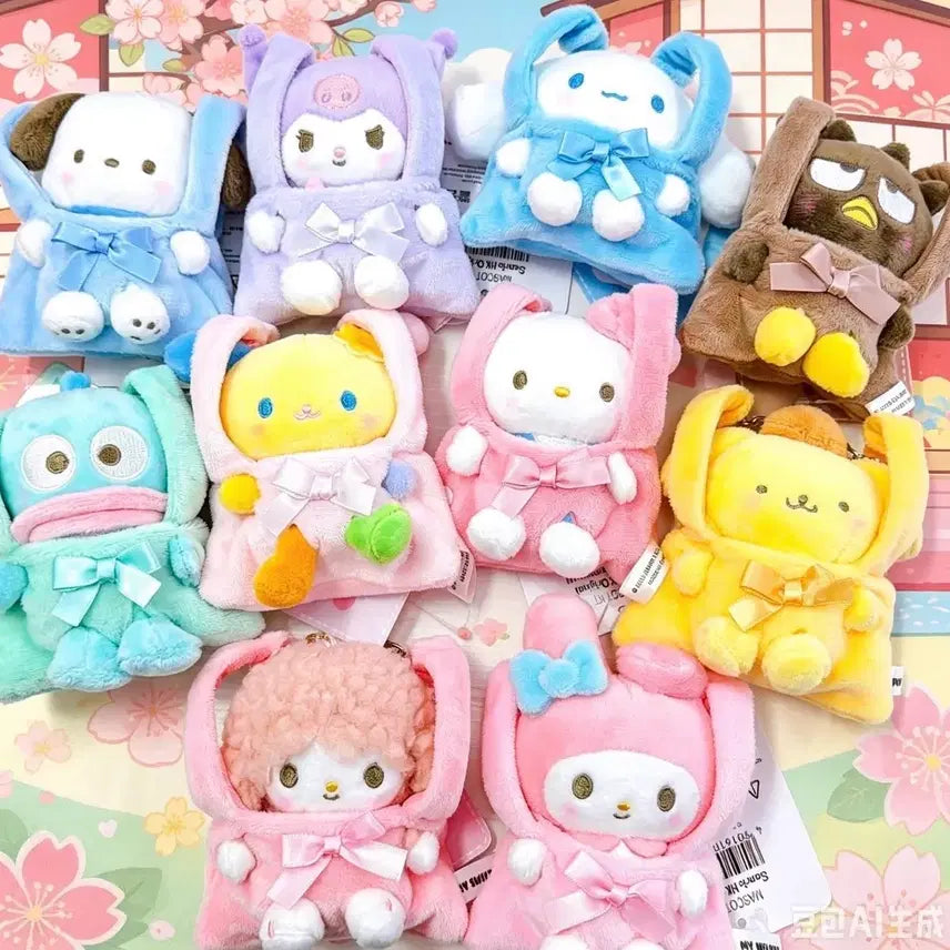 [BUNJANG] Sanrio Overseas Version Shopping Cart Mascot Plush Keychain / (예약) 산리오 해외판 장바구니 가방 마스코트 누이 인형 키링