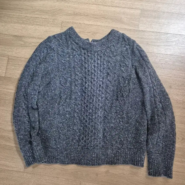 [BUNJANG] LeShop Grey Wool Blend Sweater Size 55 / 르샵 회색 모혼방 스웨터