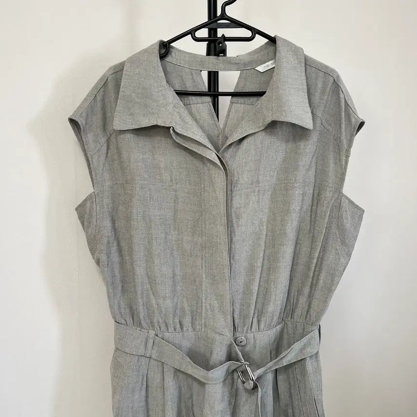[BUNJANG] Gray Linen Dress / 그레이 린넨 원피스