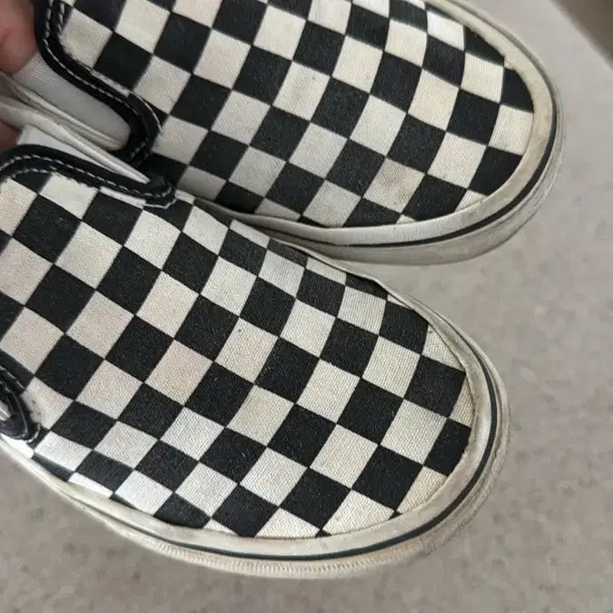 [BUNJANG] Vans Checkerboard Slip-On Shoes Size 220 / 반스 체커보드 슬립온 신발 220