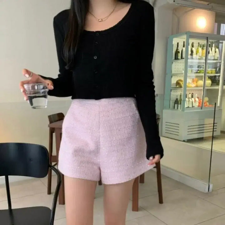 [BUNJANG] Verni Market Pink Tweed Pants S / [새상품]베르니마켓 핑크트위트팬츠 S . 릴리코츠 온트마켓