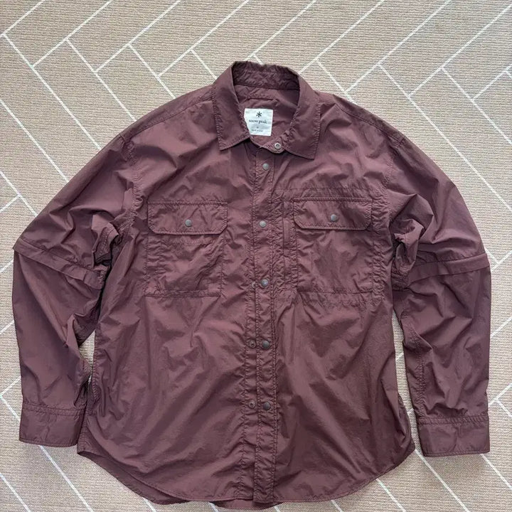 [BUNJANG] Snow Peak 2-Way Convertible Nylon Blend Shirt (M) / 스노우피크 2way 셔츠 M
