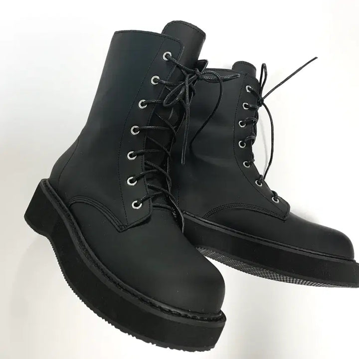 [BUNJANG] Roundco Platform Lace-up Boots / (새상품) 라운드코 플랫폼 레이스업 부츠 235