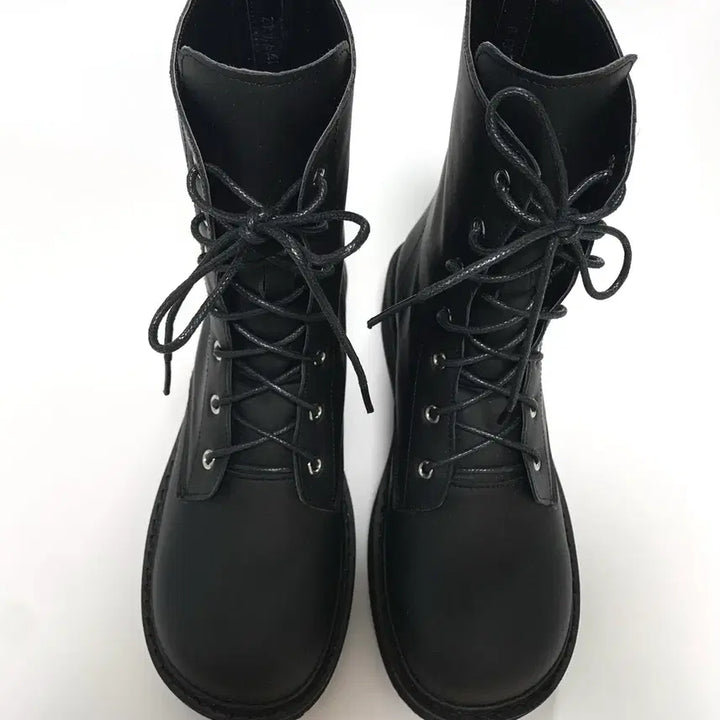 [BUNJANG] Roundco Platform Lace-up Boots / (새상품) 라운드코 플랫폼 레이스업 부츠 235