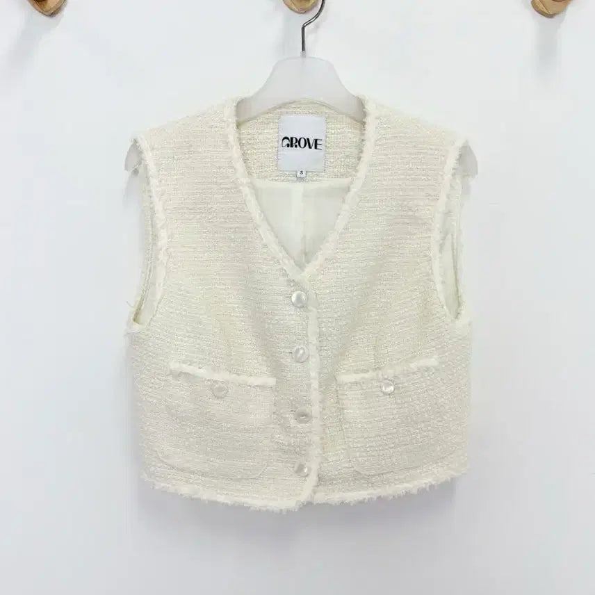 [BUNJANG] Grove Tweed Vest / 그로브 트위드 베스트