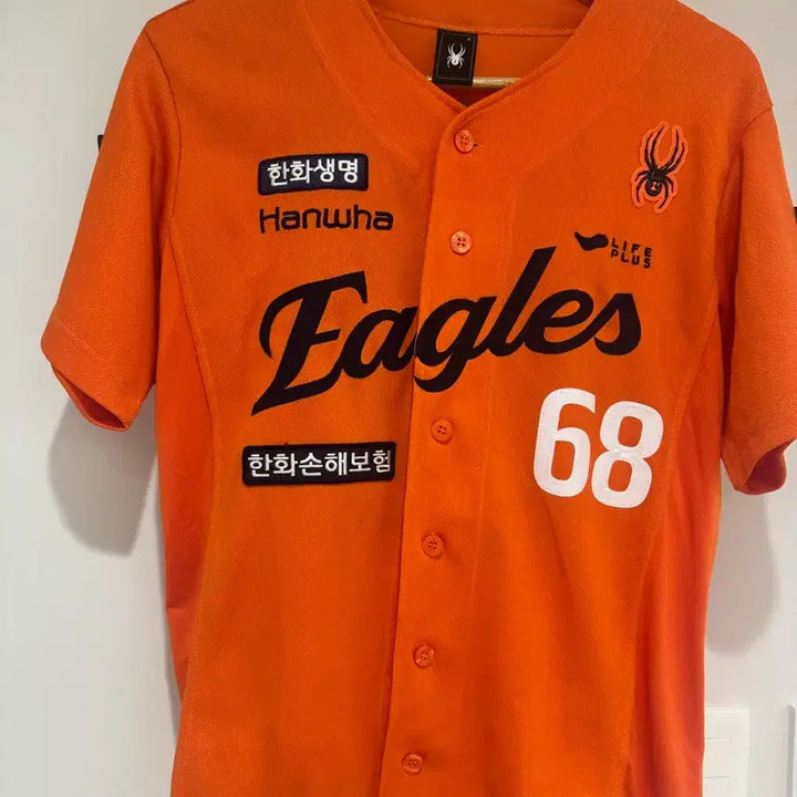 [BUNJANG] Hanwha Eagles 2025 Authentic Home Jo Dong-wook Uniform Size 95 / 한화이글스 어센틱 홈 주황 유니폼 95사이즈 조동욱