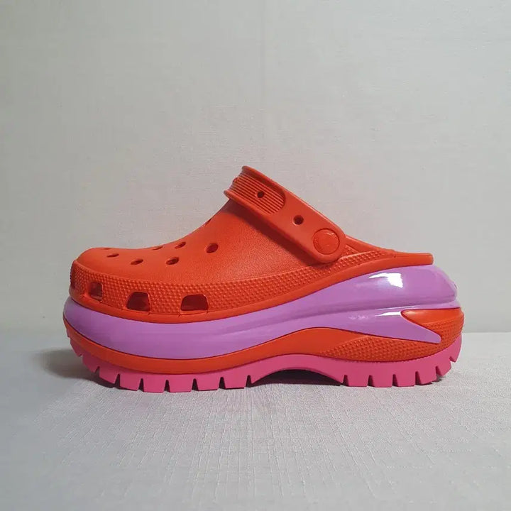 [BUNJANG] Crocs Mega Crush Clog Orange Pink W7 / 240mm 크록스 메가 크러쉬 클로그 오렌지핑크 W7