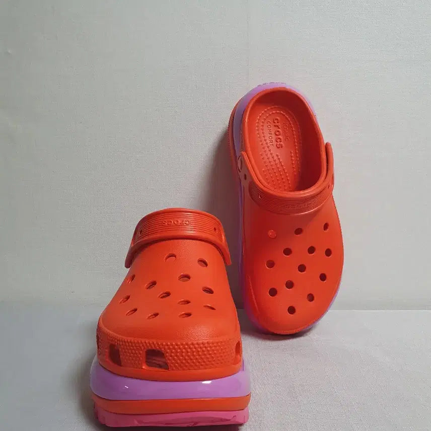 [BUNJANG] Crocs Mega Crush Clog Orange Pink W7 / 240mm 크록스 메가 크러쉬 클로그 오렌지핑크 W7