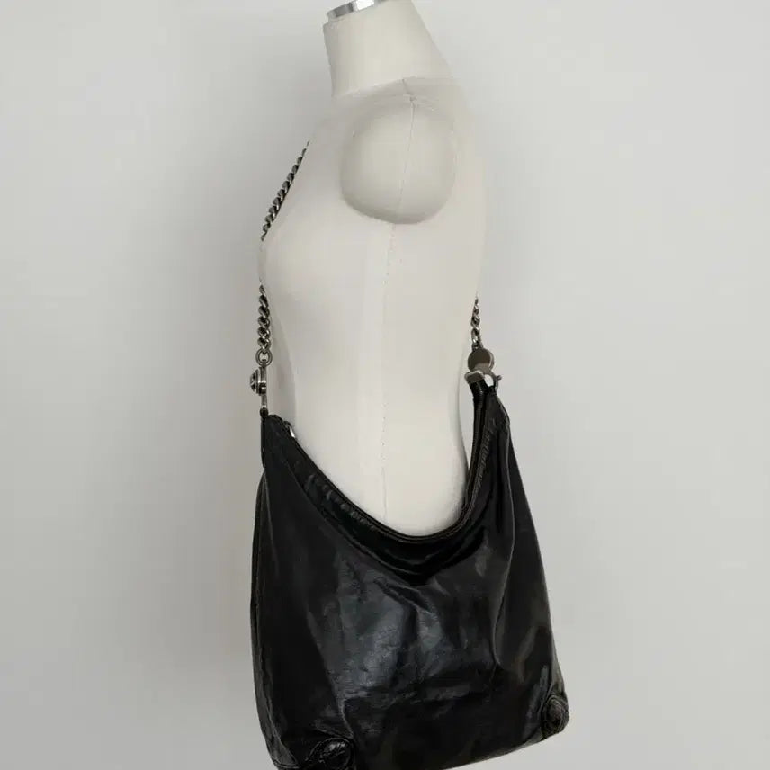 [BUNJANG] Gucci Interlocking G Galaxy Leather Chain Shoulder Bag / 구찌 인터로킹 G 갤럭시 레더 체인 숄더백