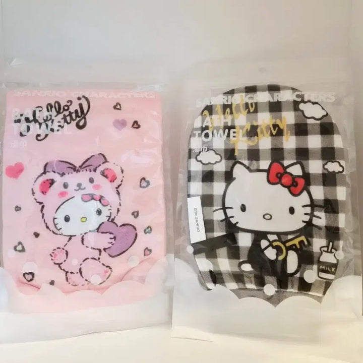 [BUNJANG] Hello Kitty Body Shower Cleansing Sponge Puff Bath Towel Glove / 헬로키티 바디 샤워 세안 스펀지 거품 바스타올 목욕장갑