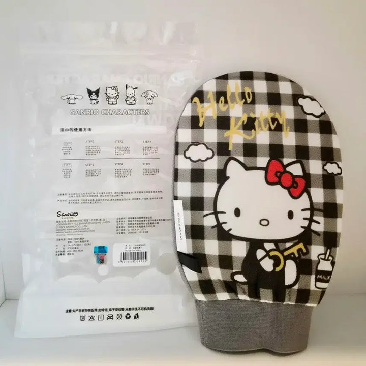 [BUNJANG] Hello Kitty Bath Sponge Shower Towel Mitt / 헬로키티 바디 샤워 세안 스펀지 거품 바스타올 목욕장갑