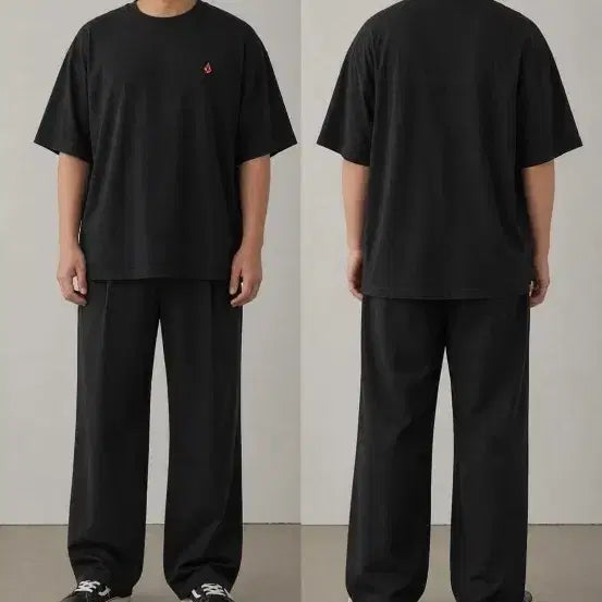 [BUNJANG] Volcom Workwear Short Sleeve T-Shirt Black XL+ / 볼컴 워크웨어 반팔티 4XL 블랙(115~이상)