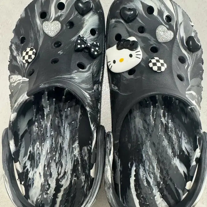 [BUNJANG] Crocs Marble Clogs 240mm / 크록스 정품 클래식 마블 클로그 240 키티 지비츠 신발 교환