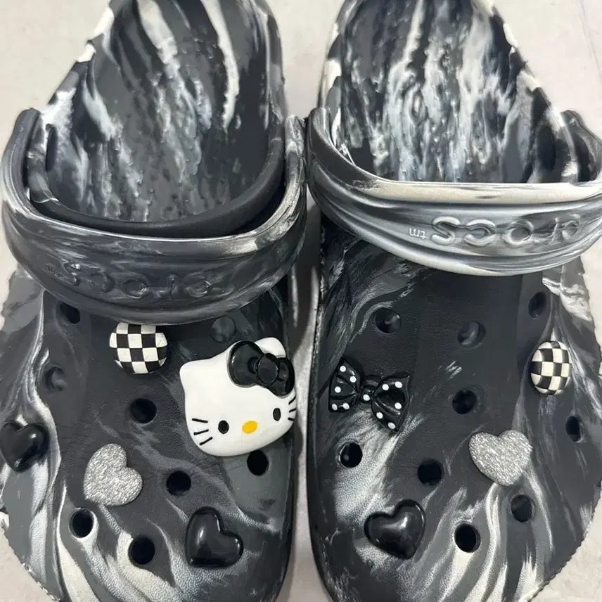 [BUNJANG] Crocs Marble Clogs 240mm / 크록스 정품 클래식 마블 클로그 240 키티 지비츠 신발 교환