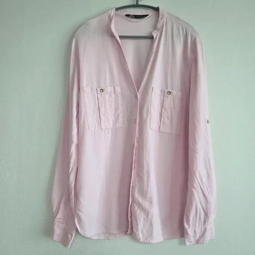 [BUNJANG] Zara Pink Shirt Blouse / 자라 핑크색 셔츠 블라우스