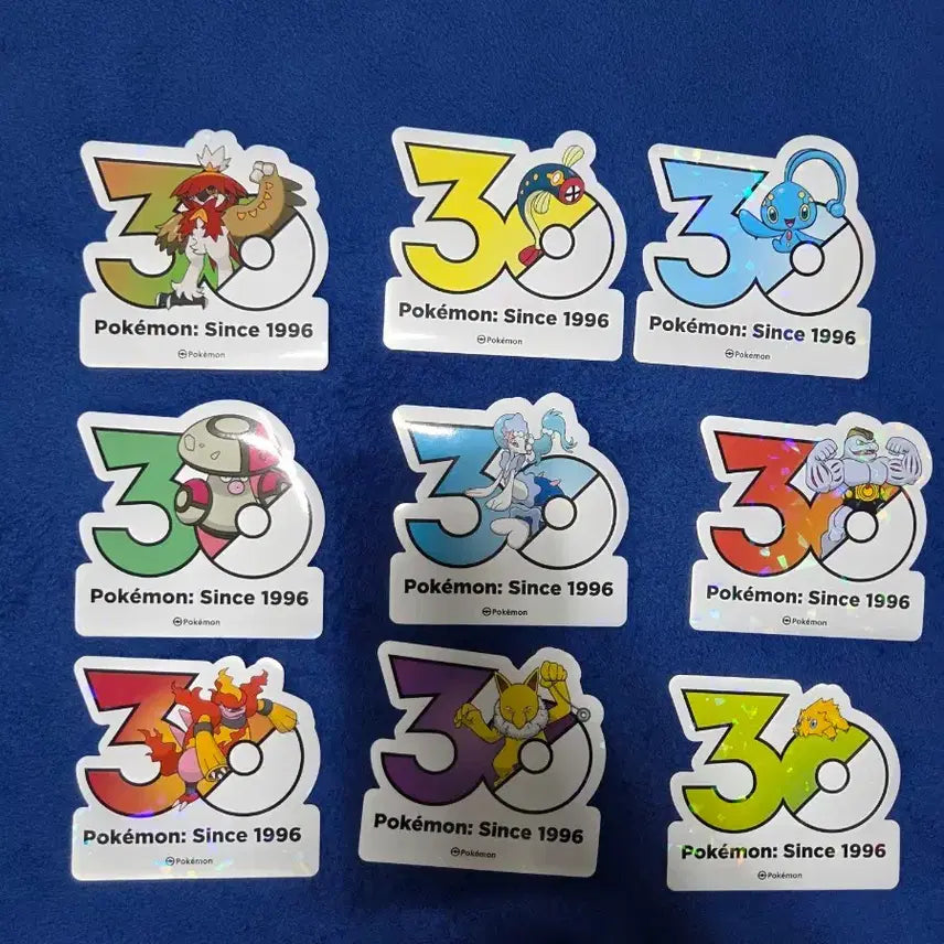 [BUNJANG] Pokemon 30th Anniversary Sticker Set / 포켓몬 30주년 기념 스티커