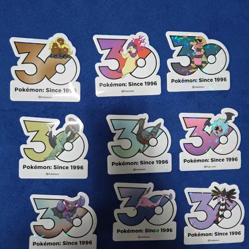 [BUNJANG] Pokemon 30th Anniversary Sticker Set / 포켓몬 30주년 기념 스티커