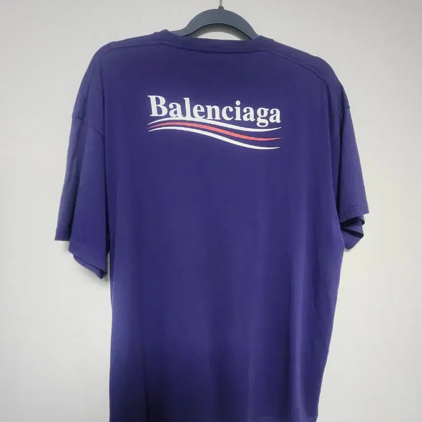 [BUNJANG] Balenciaga Wave Logo Short Sleeve T-Shirt / 발렌시아가 웨이브로고 반팔 티셔츠