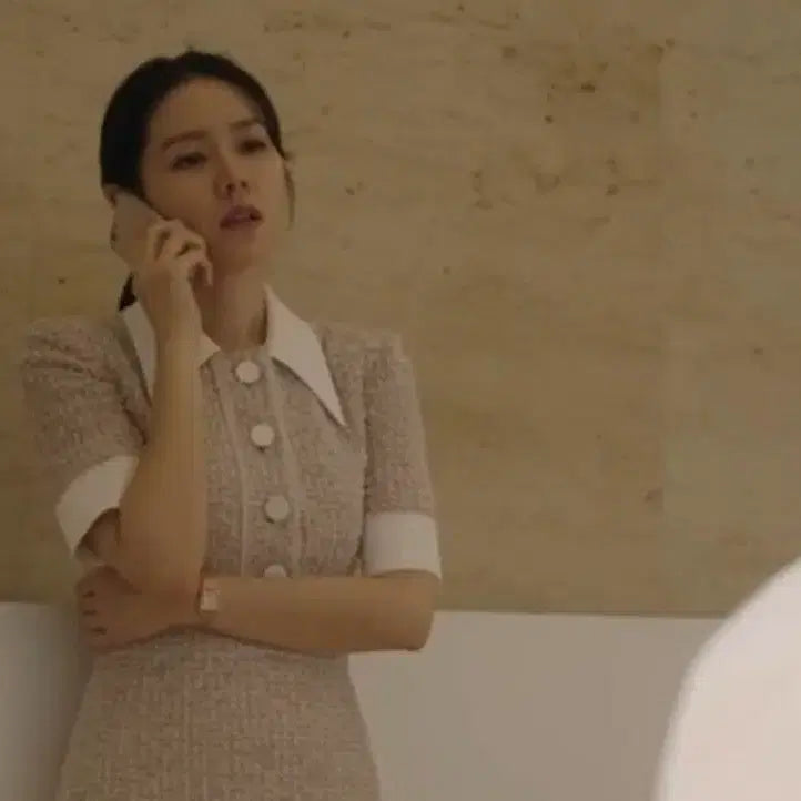 [BUNJANG] AvoAvo Tweed Dress (Size 55 Equivalent) / 아보아보 손예진 트위드 원피스