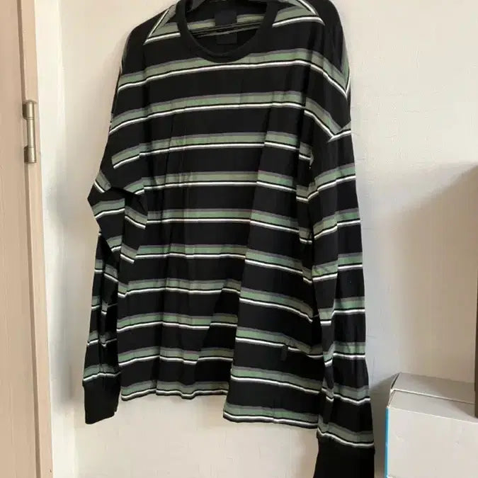 [BUNJANG] Juun.J Striped Long Sleeve Shirt / 준지 스트라이프 긴팔 s