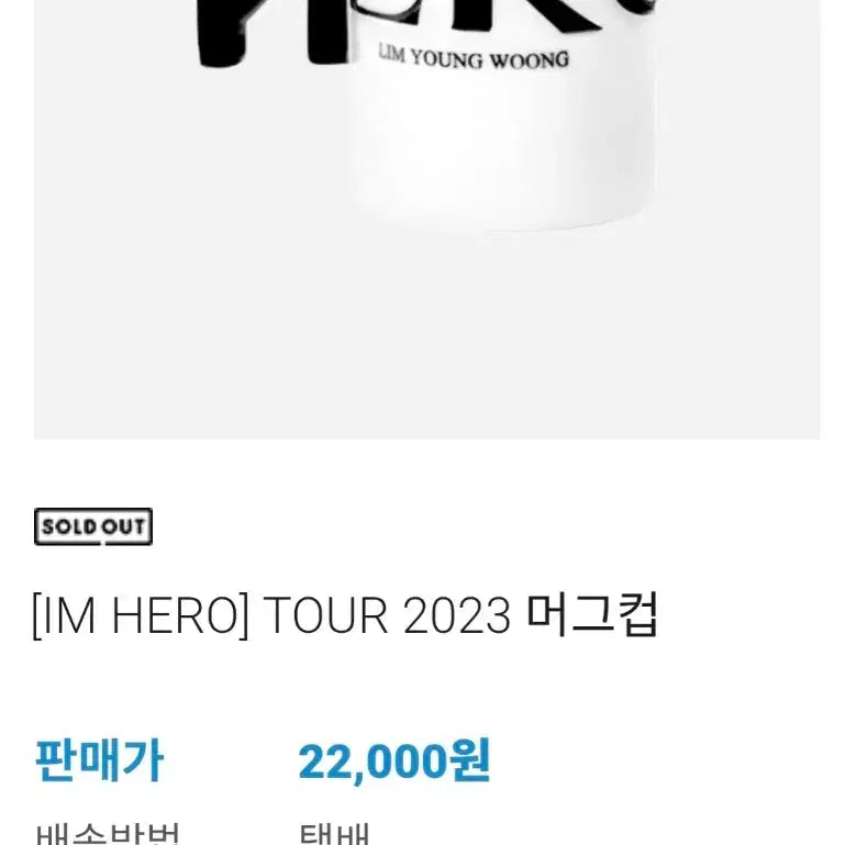 [BUNJANG] Im Hero 2023 Tour Mug / 임영웅 2023 투어 머그컵