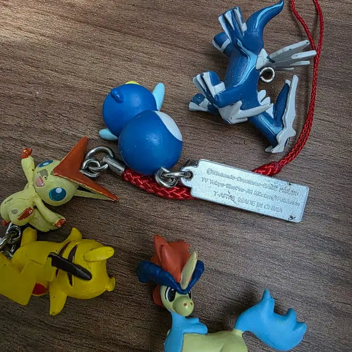 [BUNJANG] Pokemon Classic Phone Charm Strap Gacha Set / 포켓몬스터 고전 휴대폰 고리 스트랩 가챠 5종 일괄