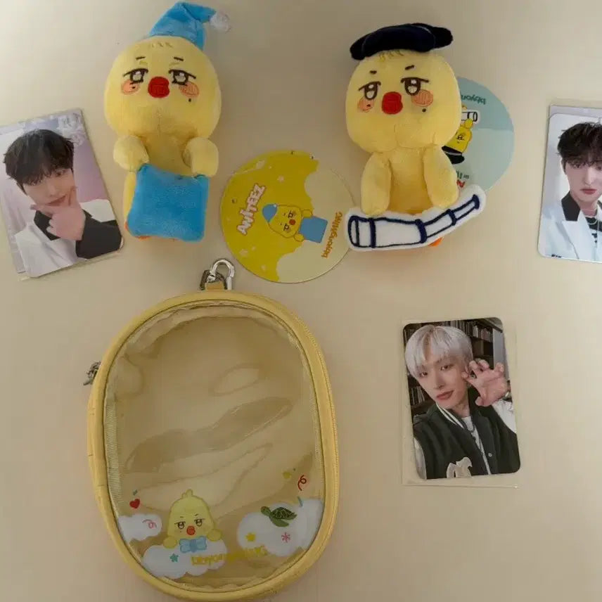 [BUNJANG] Anitise Pyongmingi Monitor Plush 2 Types + PVC Pouch / 애니티즈 뿅밍이 모니터인형 2종+pvc파우치(kr)