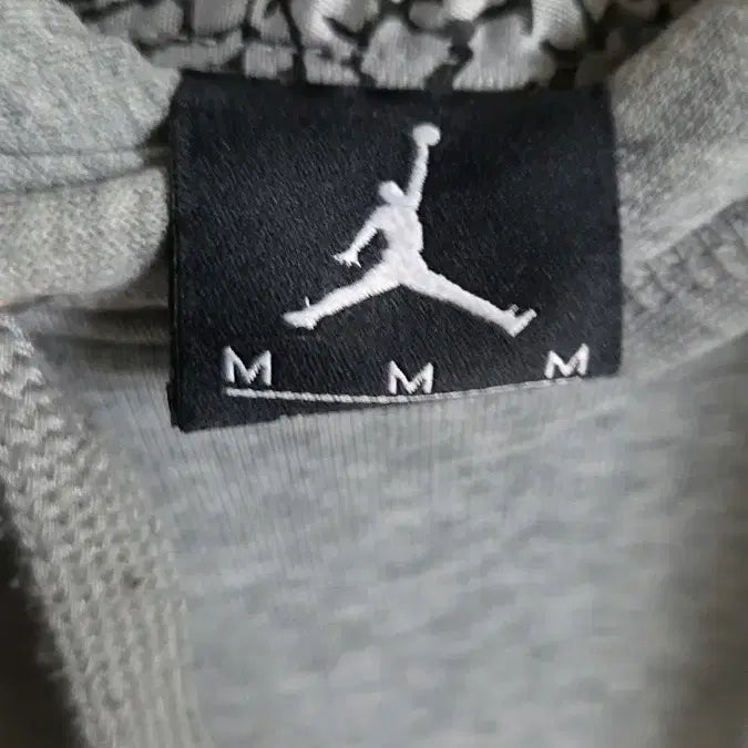 [BUNJANG] Jordan Jumpman Fleece Hoodie - Grey, Size M / 조던 점프맨 기모 후드티 그레이M/세탁완료