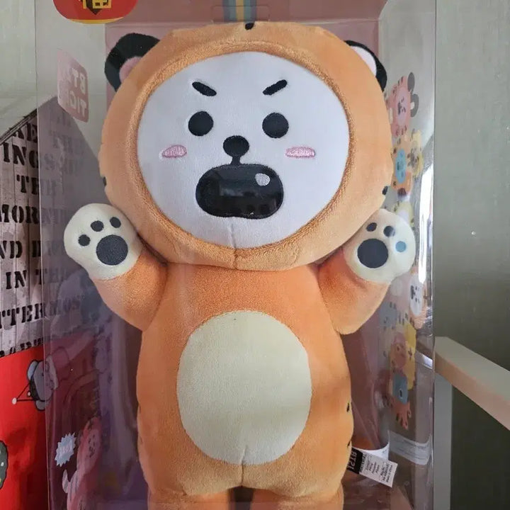 [BUNJANG] BT21 RJ Tiger Standing Plush Doll / BT21 RJ 호랑이 스탠딩 봉제인형