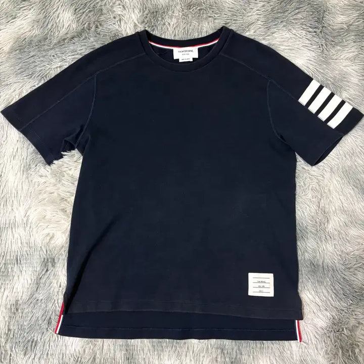 [BUNJANG] Thom Browne Navy T-Shirt / [2] 톰브라운 네이비 반팔