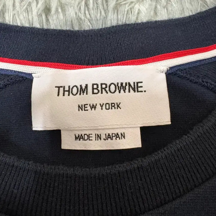 [BUNJANG] Thom Browne Navy T-Shirt / [2] 톰브라운 네이비 반팔
