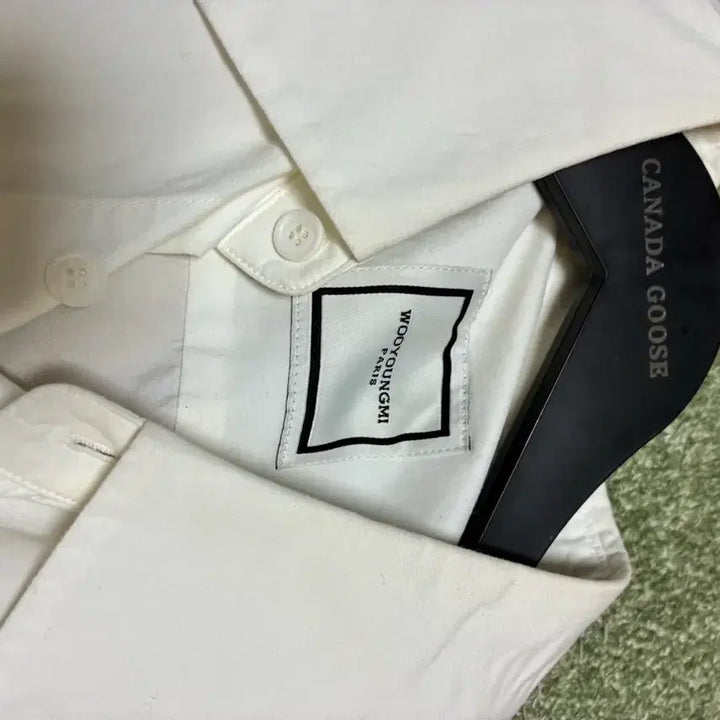 [BUNJANG] Wooyoungmi Rose Gold Square Tab Dress Shirt / 정품 48(105) 우영미 로즈골드스퀘어탭 드레스셔츠