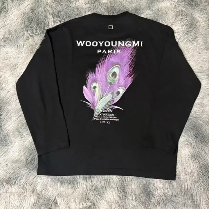 [BUNJANG] Woo Young Mi Feather Long Sleeve T-Shirt / [46] 우영미 깃털 롱슬리브