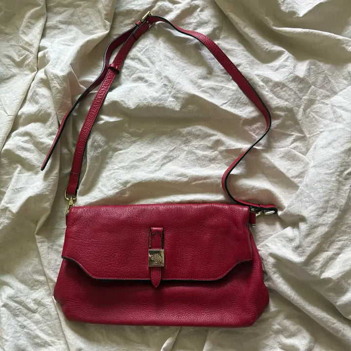 [BUNJANG] Mulberry Red Leather Shoulder Bag / 멀버리 가방 레드 크로스백