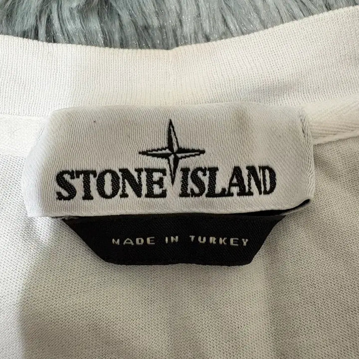 [BUNJANG] Stone Island Logo Short Sleeve T-Shirt White M / [M] 스톤아일랜드 로고 반팔 화이트