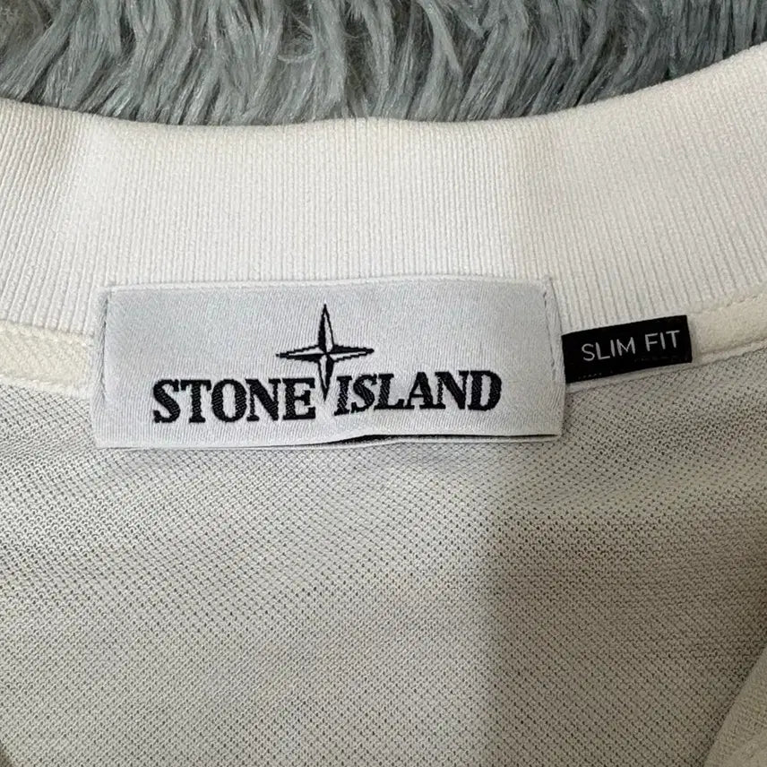 [BUNJANG] Stone Island Polo T-Shirt White M / [M] 스톤아일랜드 폴로 반팔