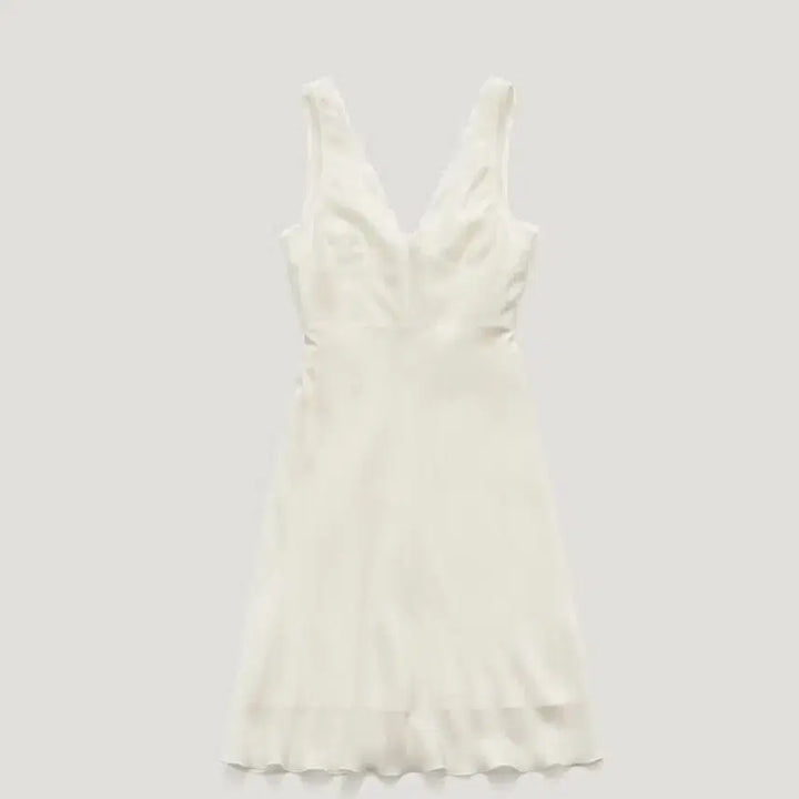 [BUNJANG] Parbleng Deep V-Neck Midi Dress M / 파르벵 DEEP V-NECK DRESS M