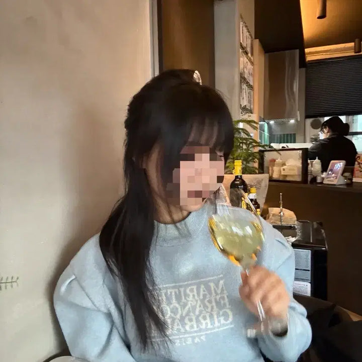 [BUNJANG] Marithe Cropped Puff Sleeve Knit Sweater / 마리떼 니트