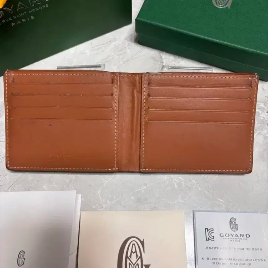 [BUNJANG] Goyard Black Tan Bifold Wallet / 고야드 반지갑 블랙탄