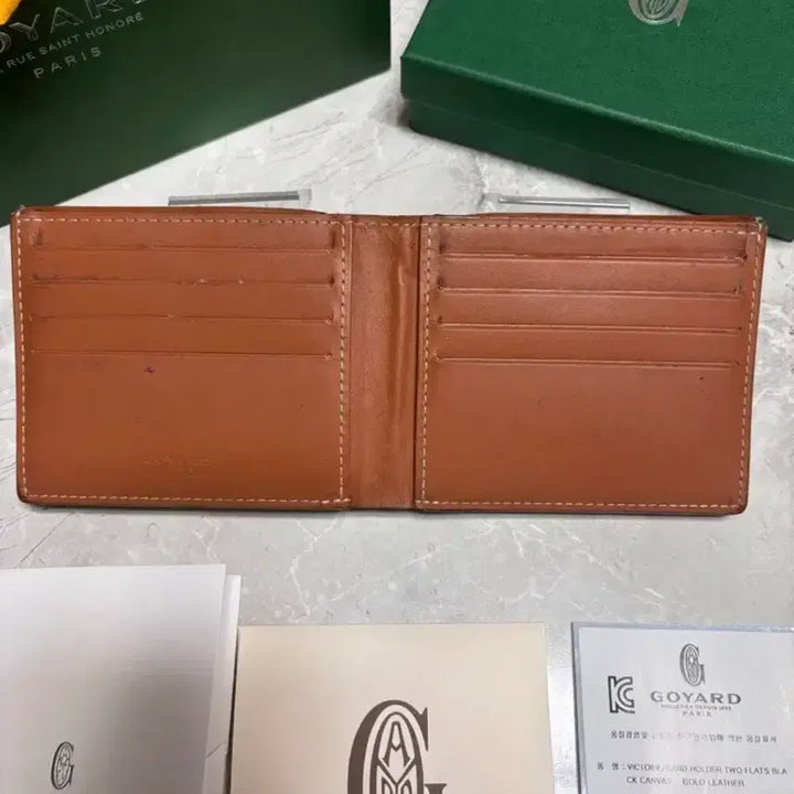 [BUNJANG] Goyard Black Tan Bifold Wallet / 고야드 반지갑 블랙탄
