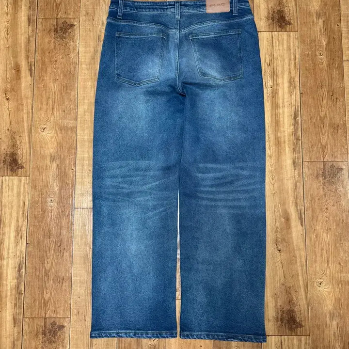 [BUNJANG] Plac Wide Elastic Jeans M54 Vintage Blue Size 36 / 플랙 와이드 엘라스틱 진 M54 빈티지 블루 36사이즈 판매합니다.